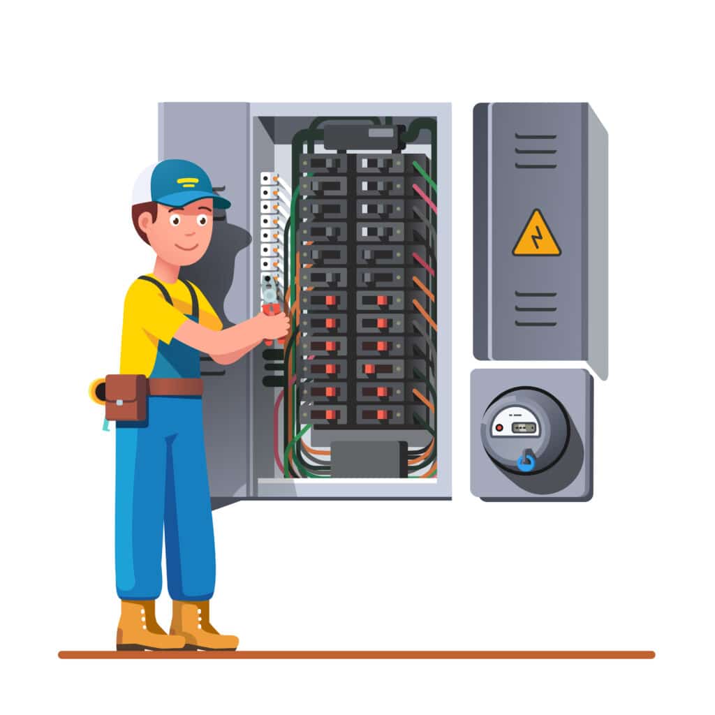Experienced electrician specializing in the installation and maintenance of smart electrical panels.