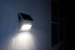 Small solar powered led light with Motion Sensor Light..